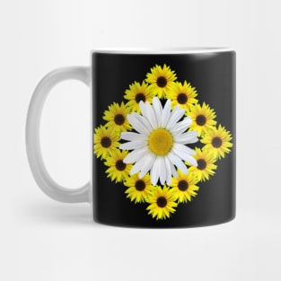 sunflowers with daisy blossoms flower daisies Mug